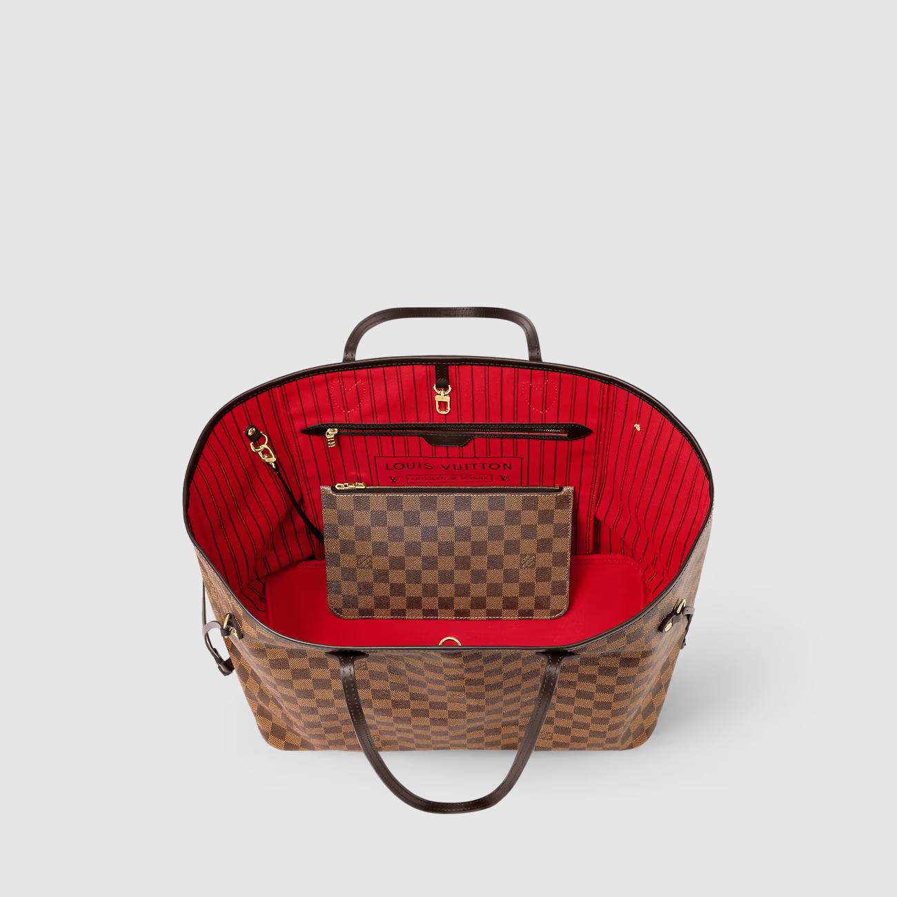 Túi Louis Vuitton Neverfull GM Nữ Damier Ebene Canvas